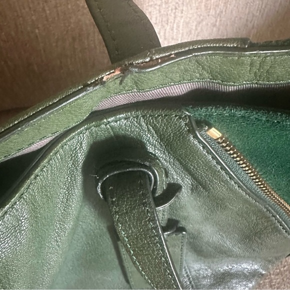 Fossil Gwen shopper leather tote bag in “fir green” - Picture 11 of 12